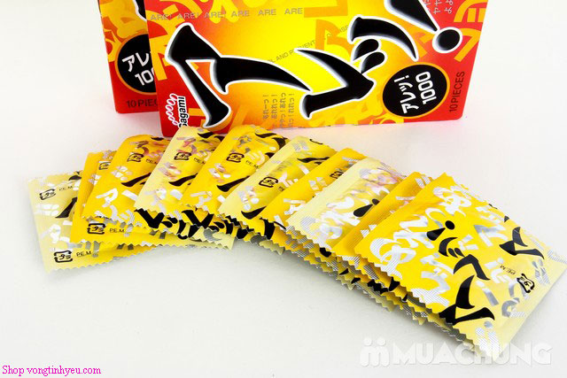 Hộp bao cao su Sagami Are-Are Nhật Bản 10 chiếc siêu mỏng co giãn