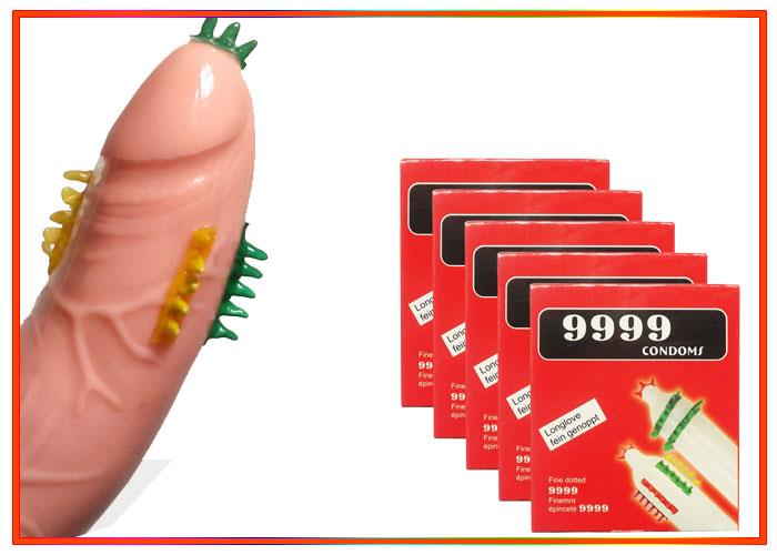 Bao cao su gai 9999 tua chôm chôm xoắn ốc kích thích mạnh mẽ