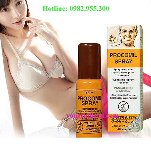 Chai xịt kéo dài thời gian yêu PROCOMIL Đức nhập khẩu tăng thời gian quan hệ