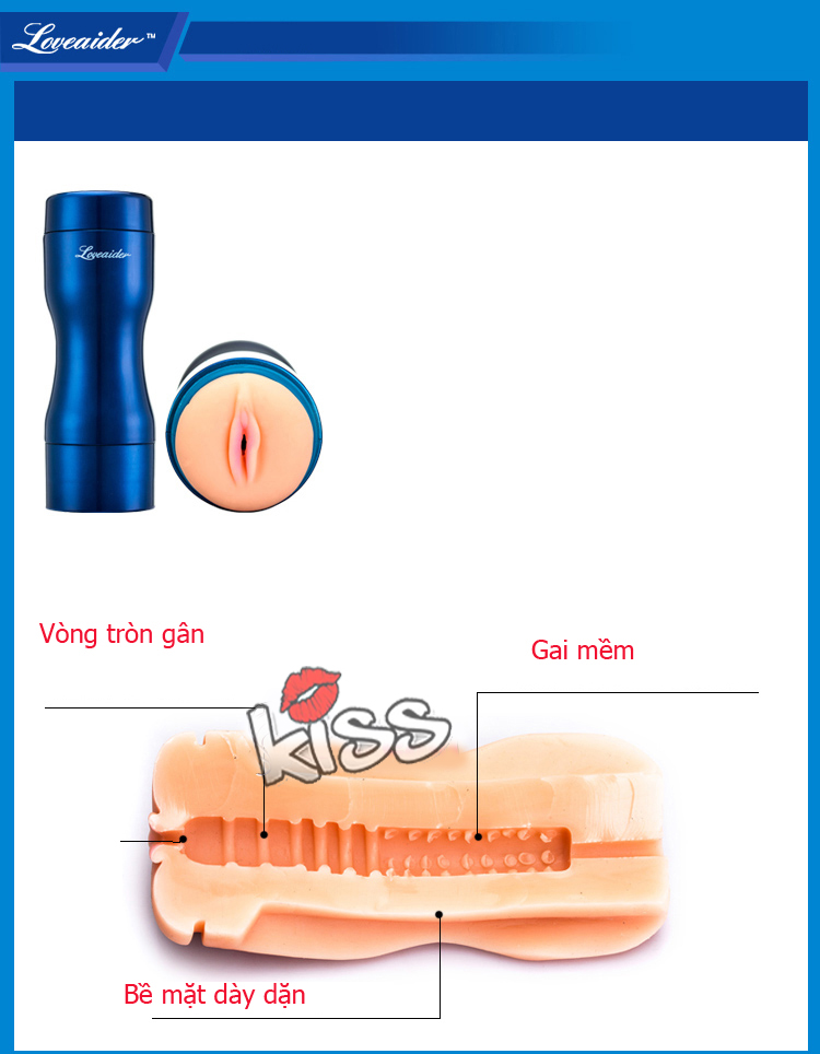 âm đạo giả loveaider 12 chế độ rung nhập khẩu chính hãng