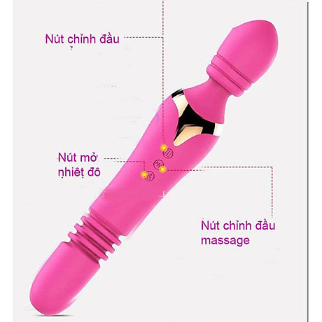 Chày rung ngoáy 2 đầu tỏa nhiệt Lucy Vibrating God cao cấp Chày rung ngoáy 2 đầu tỏa nhiệt Lucy Vibrating God cao cấp