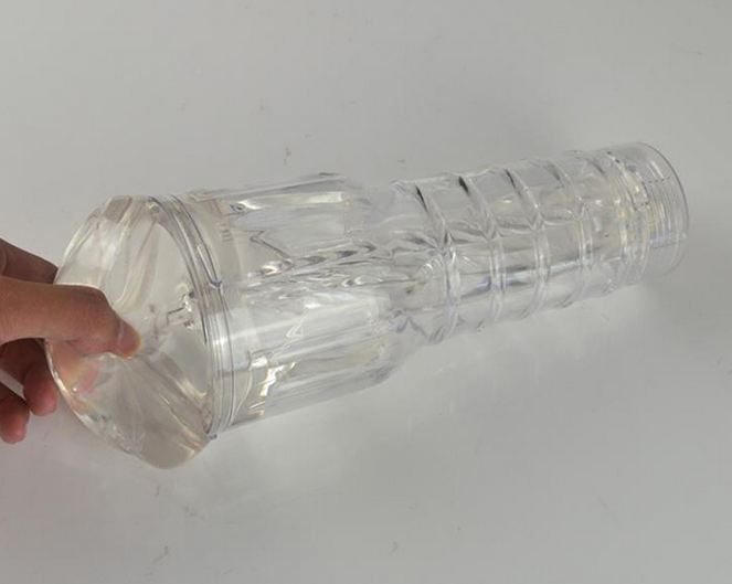 Âm đạo giả đèn pin trong suốt silicon mềm mại nhập khẩu