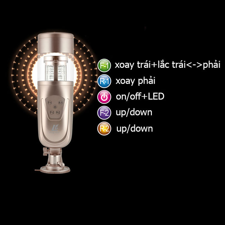 Máy thủ dâm tự động Flashing Lover 2500 chế độ rung đa năng Máy thủ dâm tự động Flashing Lover 2500 chế độ rung đa năng