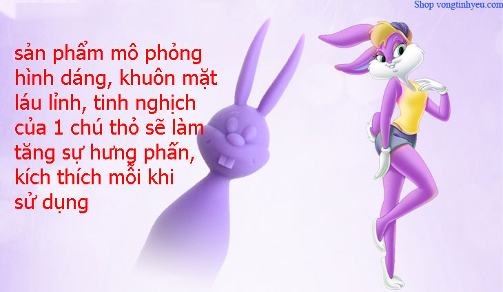 Máy massage âm đạo đầu thỏ giá rẻ, kích thích mạnh mẽ, dễ sử dụng