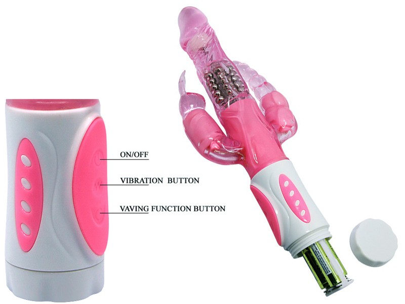 Dương vật rung đa năng Pretty Bunny 12 chế độ xoay rung Dương vật rung đa năng Pretty Bunny 12 chế độ xoay rung