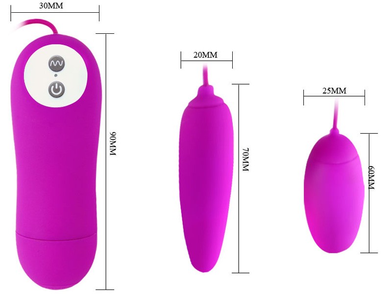 Trứng rung điểm G 2 đầu 12 chế độ Pretty Love silicon cao cấp