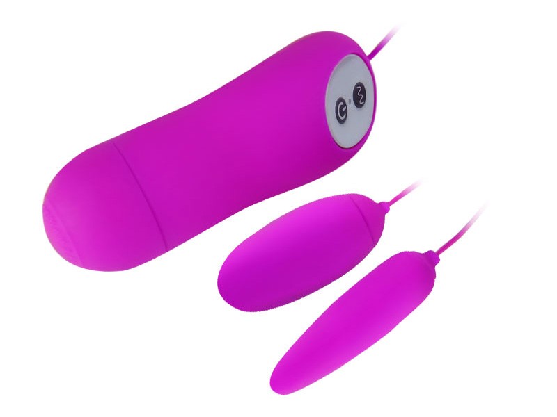 Trứng rung điểm G 2 đầu 12 chế độ Pretty Love silicon cao cấp