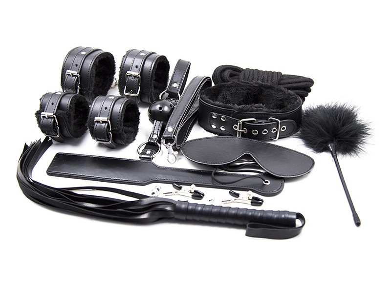 bộ bạo dâm 10 món da đen cao cấp kích thích đổi mới phòng the