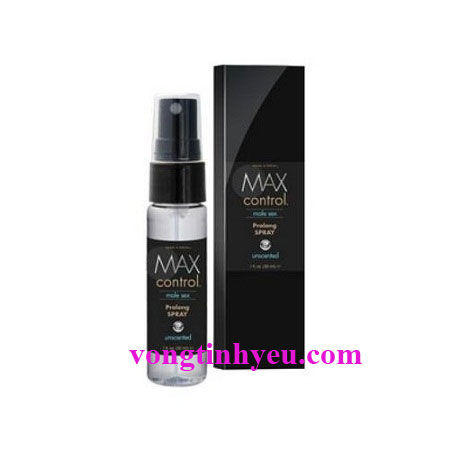 chai xịt chống xuất tinh sớm max control prolong spray