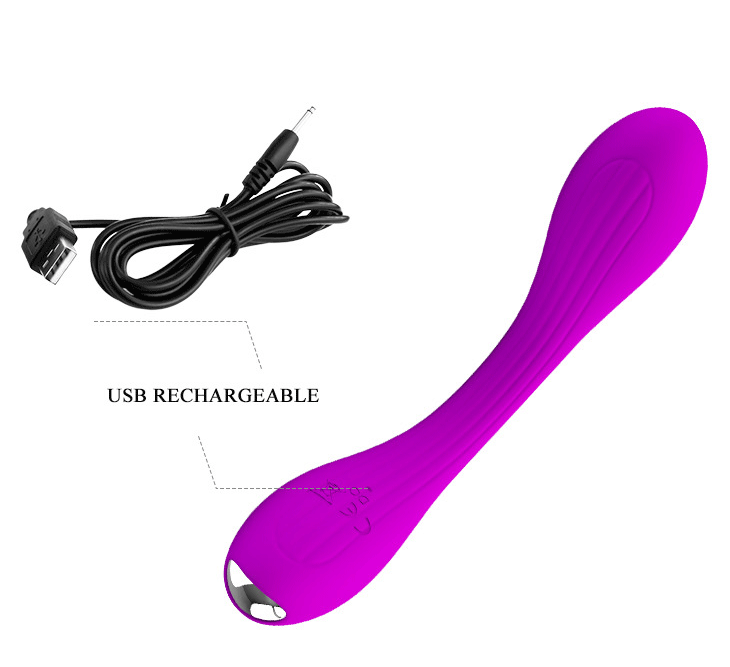 Que rung cầm tay Pretty Love Yedda 2 đầu mềm mịn, 12 chế độ rung đa dạng