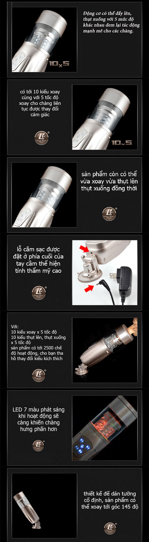 Máy thủ dâm tự động Flashing Lover 2500 chế độ rung đa năng Máy thủ dâm tự động Flashing Lover 2500 chế độ rung đa năng
