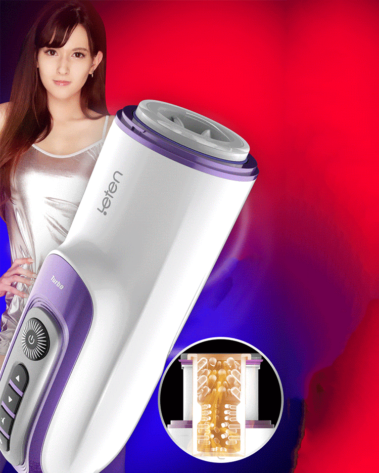 Âm đạo giả rung thụt tự động Leten có âm thanh sưởi ấm cao cấp