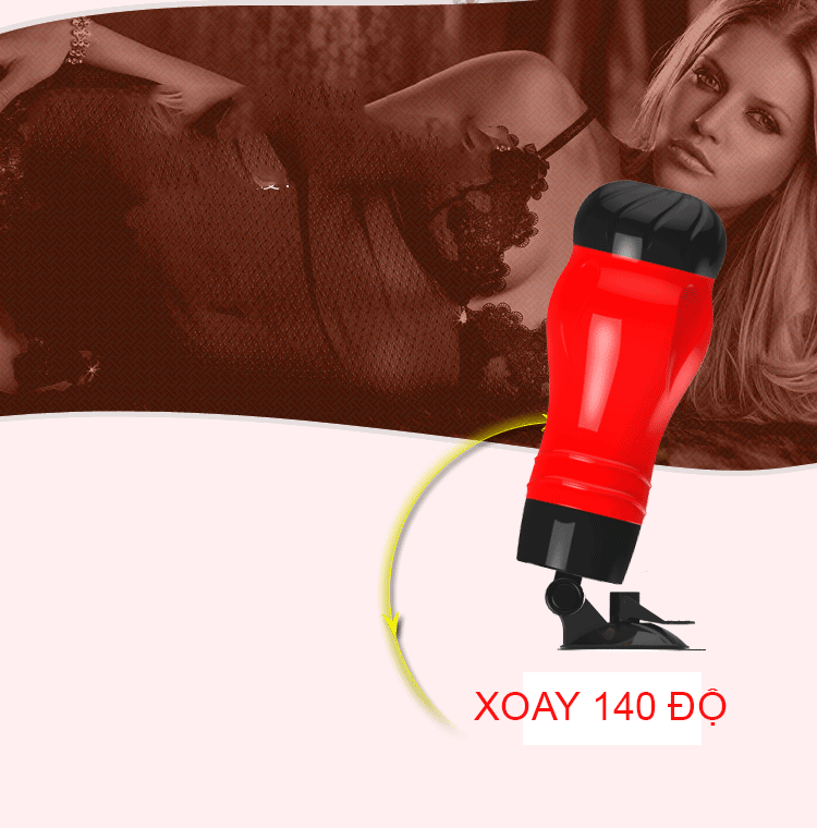 Âm đạo giả Crazy Bull đế xoay 140 độ 12 chế độ rung