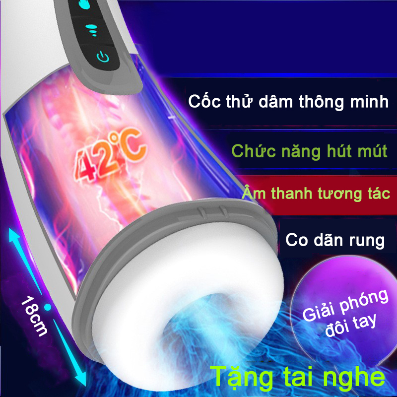 Máy bú mút dương vật tự động tỏa nhiệt Hgod 007 siêu kích thích nam