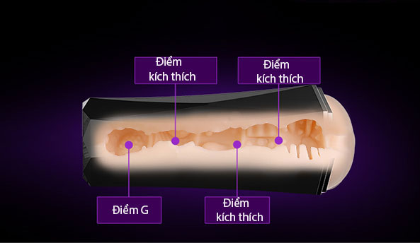 Âm đạo giả gắn tường co bóp Leten Diamon silicon cao cấp an toàn