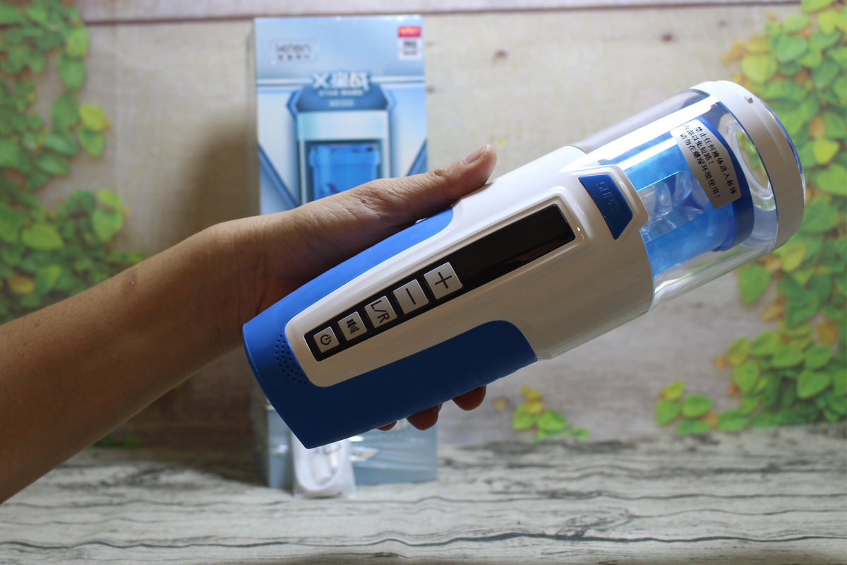 Âm đạo giả rung xoay thụt phát âm thanh Leten cao cấp tự động