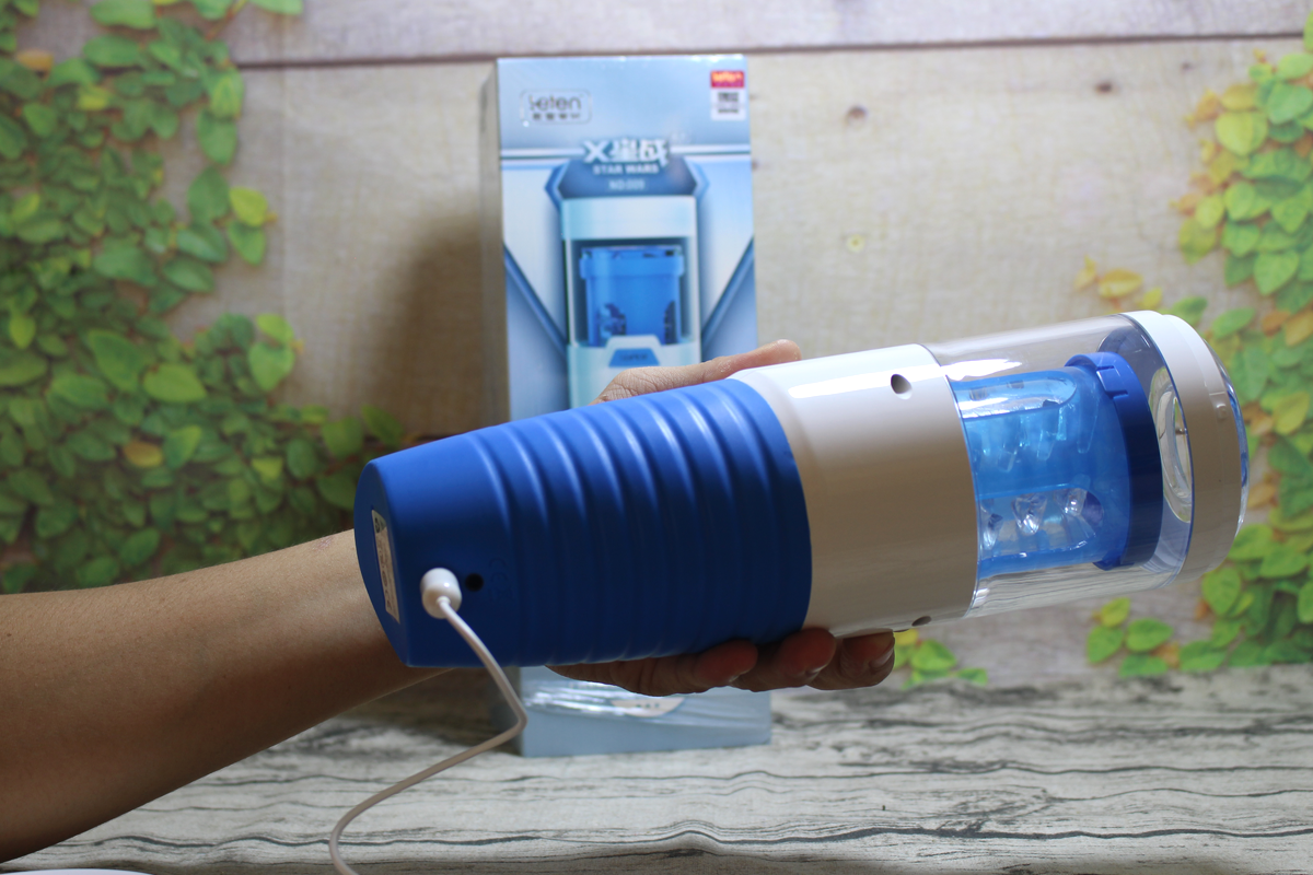 Âm đạo giả rung xoay thụt phát âm thanh Leten cao cấp tự động