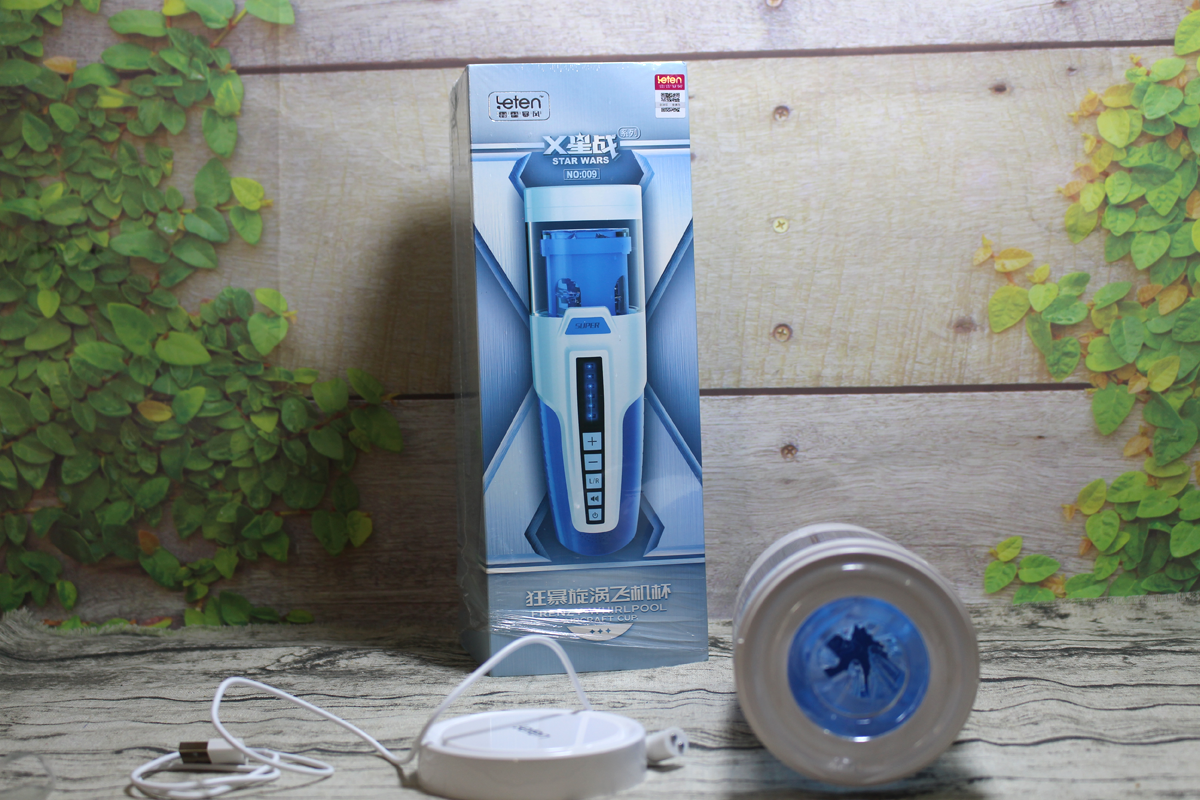 Âm đạo giả rung xoay thụt phát âm thanh Leten cao cấp tự động