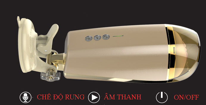 Âm đạo hít tường Manmiao phát âm thanh rung mạnh mẽ thỏa mãn nam giới