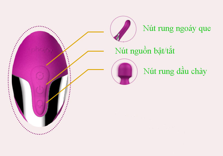 Chày rung điểm G Aphojoy đa chức năng cao cấp