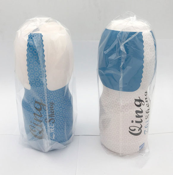 Cốc thủ dâm cầm tay Qing silicon nguyên khối mô phỏng âm đạo thật