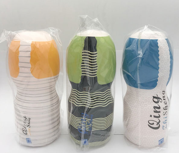 Cốc thủ dâm cầm tay Qing silicon nguyên khối mô phỏng âm đạo thật