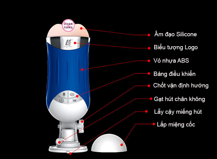 Âm đạo gắn tường rung rên LC Easy Love cao cấp cực sướng