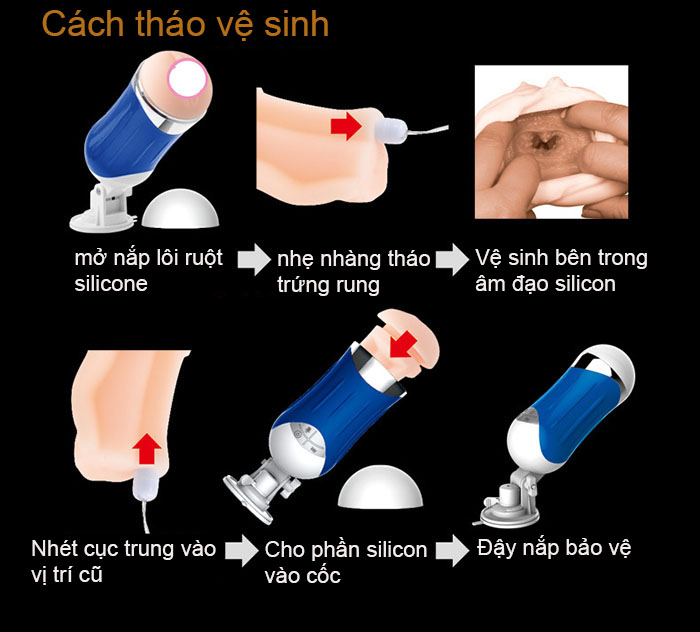Âm đạo gắn tường rung rên LC Easy Love cao cấp cực sướng