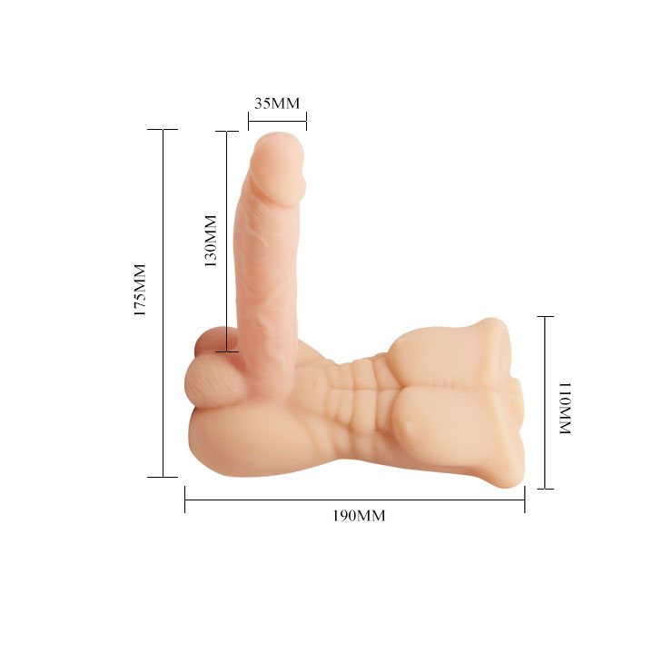 Dương vật giả gắn thân Bigger Man rung cực mạnh hít tường