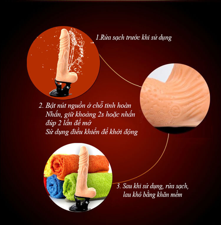 Dương vật giả hít tường rung ngoáy tỏa nhiệt Xuanai