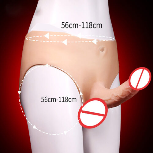 Quần chíp silicon gắn dương vật giả rỗng ruột siêu mềm nam giới