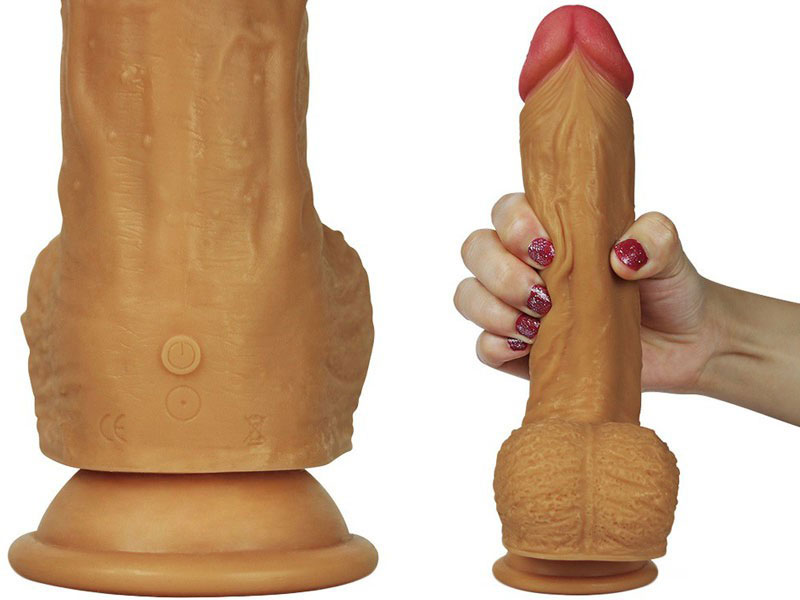 Dương vật giả Lovetoy LEO 8.5 inch đế hít tường siêu mềm rung Dương vật giả Lovetoy LEO 8.5 inch đế hít tường siêu mềm rung
