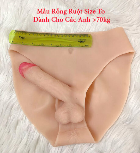 Quần chíp silicon gắn dương vật giả siêu mềm kích thích