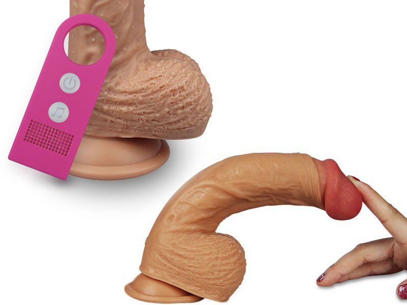 Dương vật giả Lovetoy LEO 8.5 inch đế hít tường siêu mềm rung Dương vật giả Lovetoy LEO 8.5 inch đế hít tường siêu mềm rung