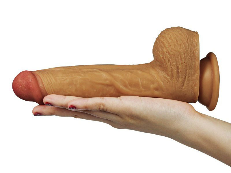 Dương vật giả Lovetoy LEO 8.5 inch đế hít tường siêu mềm rung