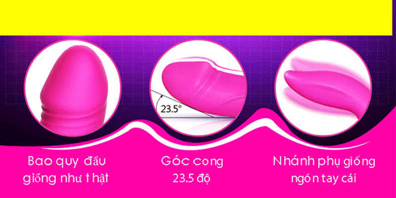 Dương vật giả Leten rung thụt tạo nhiệt cao cấp cho nữ