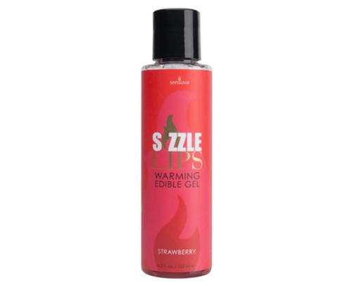 Gel mát xa làm nóng cơ thể nếm được Sensuva Sizzle Lips hương vị dễ chịu