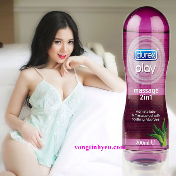 Gel bôi trơn Durex Play Massage 2in1 200ml vitamin E mềm mượt Gel bôi trơn Durex Play Massage 2in1 200ml vitamin E mềm mượt