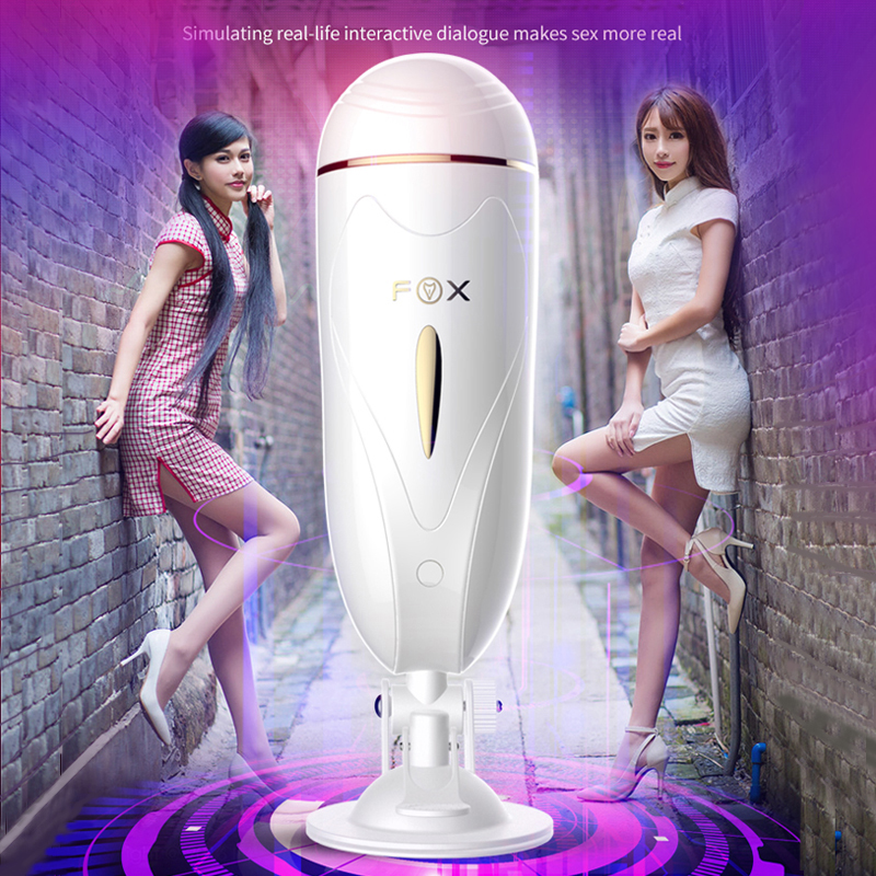 Âm đạo giả hít tường rung rên Fox cao cấp silicon mềm mại