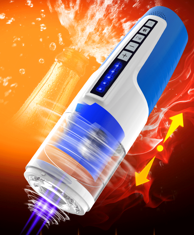 Âm đạo giả rung xoay thụt phát âm thanh Leten cao cấp tự động