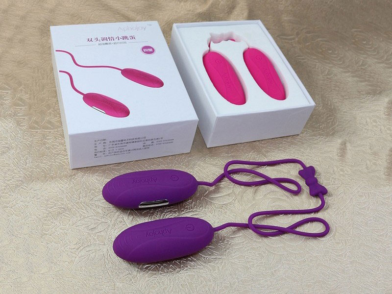 Trứng rung tình yêu massage 2 đầu Aphojoy siêu mạnh chất liệu an toàn y tế