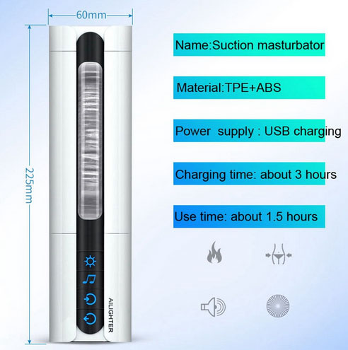 Âm đạo tự động bú mút rung thụt xoay tỏa nhiệt Ailighter