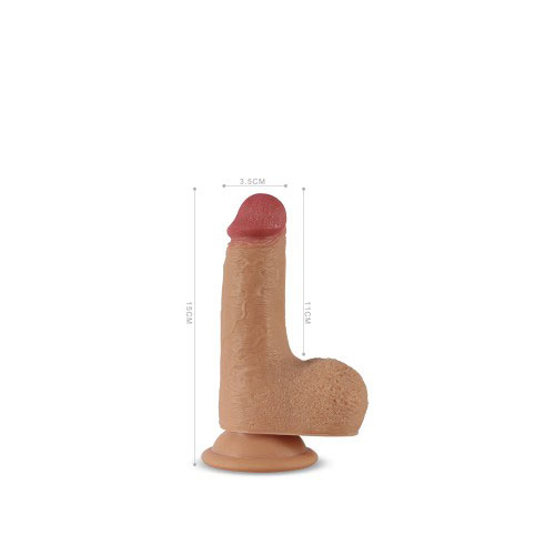 Dương vật giả đế hít tường Lovetoy Nature Cock Gabe mềm mại