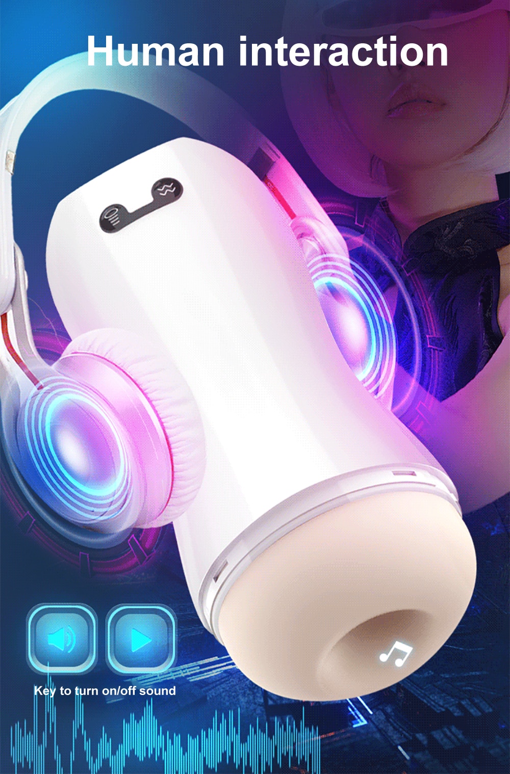 Âm đạo giả tự động bú mút rung tỏa nhiệt silicon cao cấp