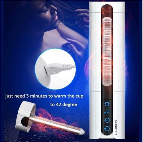 Âm đạo tự động bú mút rung thụt xoay tỏa nhiệt Ailighter