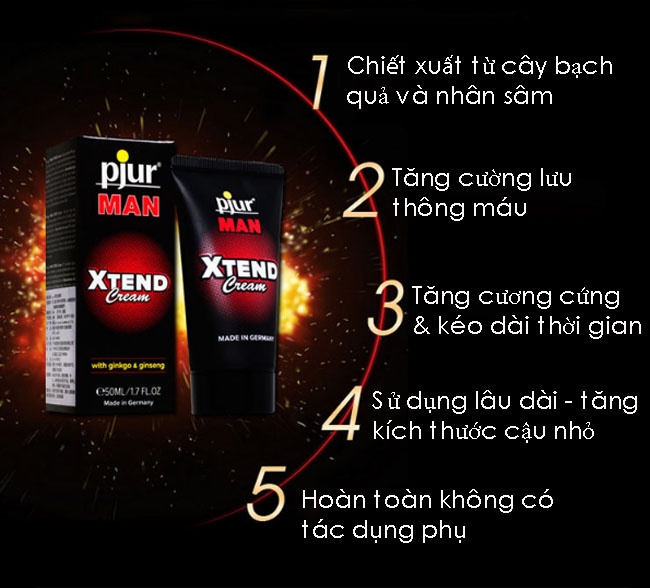 Gel bôi tăng cường sinh lý kích thước Piur Xtend cho nam giới