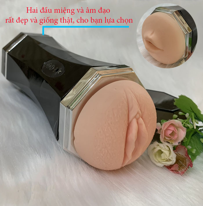 Cốc thủ dâm 2 đầu Jiuai 3D rung rên mạnh cho trải nghiệm tuyệt đỉnh