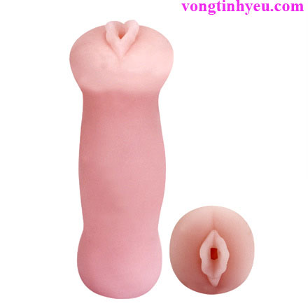Âm đạo giả cầm tay silicon trần mềm mại màu da tự nhiên