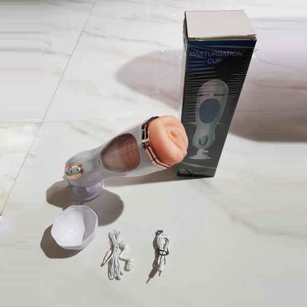 Âm đạo giả rung rên thụt tự động phát âm thanh Masturbation Cup