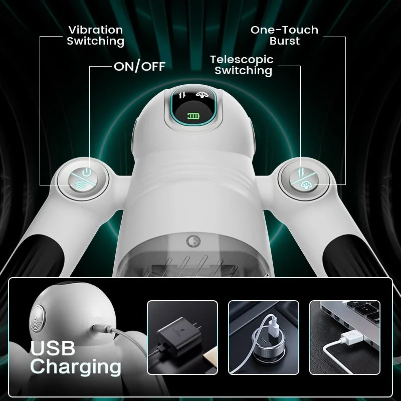 Cốc thủ dâm âm đạo giả robot rung thụt tự động, trải nghiệm thật